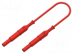 Test lead | 70VDC | 33VAC | 12A | banana plug 4mm,both sides | Len: 1m