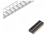 Switch: DIP-SWITCH | Poles number: 8 | OFF-ON | 0.025A/24VDC | Pos: 2