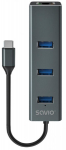 Hub Savio 3-port USB-C 3.1 GEN 1 hub with RJ-45 Gigabit Ethernet