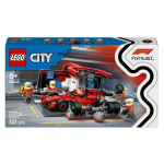 LEGO City 60443 F1 Pit Stop & Pit Crew with Ferrari Car Constructor