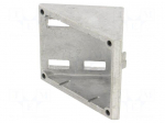 Angle bracket | for profiles | W: 74mm | H: 76mm | L: 76mm | aluminium