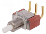 Switch: push-button | Pos: 2 | SPDT | 1A/120VAC | 1A/28VDC | ON-(ON)