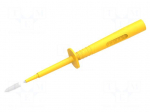 Measuring tip | 16A | yellow | Socket size: 4mm | L: 140.4mm