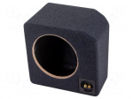 Car loudspeaker enclosure | MDF | black melange | 250mm | Audi | 20l