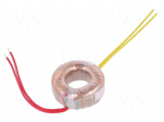 Transformer: toroidal | 20VA | 230VAC | 24V | 0.83A | 0.4kg | &Oslash;: 70mm | IP00