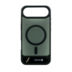 Back panel cover Evelatus Apple iPhone 17 Air Rubber Coated MagSafe With Stand Case Black