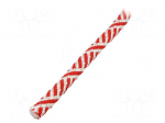 Rope | polypropylene | &Oslash;rope: 12mm | L: 25m | with a core | white-red