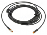 Cable: for sensors/automation | M8 | PIN: 4 | 5m | plug | 30VDC | 30VAC | 4A