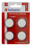 Batteries Verbatim CR2450 Premium Lithium 4-Pack