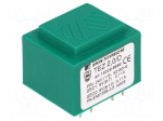 Transformer: encapsulated | 2VA | 24VAC | 9V | 9V | Mounting: PCB | IP00