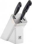 ZWILLING FOUR STAR Zestaw 3 noży w bloku samoostrzącym biały