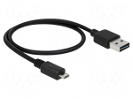 Cable | USB 2.0 | USB A plug double sided,USB B micro plug | 500mm