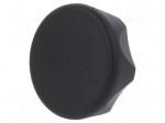 Knob | &Oslash;: 45mm | Int.thread: M6 | 12mm | H: 26mm | technopolymer (PA)