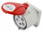 Connector: AC supply 3-phase | socket | female | 32A | 400VAC | IP54