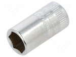 Socket: 6-angles | socket spanner | 8mm | 1/4" | steel