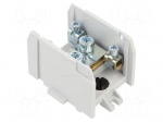 Splice terminal: distribution block | 232A | screw terminal | grey