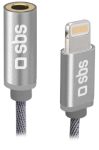Adapter-Cable SBS Audio Adapter Braided Lightning (M) - 3.5 mm (F)