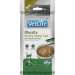 FARMINA Vet Life Cat Obesity Creamy treat with Chicken & Tuna box &ndash; cat treat &ndash; 4x15g