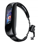 Strap iLike Metal band bracelet strap for Xiaomi Mi Band 6 / 5 / 4 / 3 Black