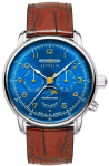 ZEPPELIN Mediterranee Moonphase 9636-3 Men's Watch / silver