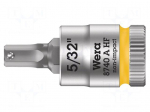 Socket: hex key-bit | inch,Hex Plus | HEX 5/32" | 1/4" | 28mm | Zyklop