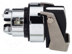 Switch: rotary | 22mm | Stabl.pos: 2 | black | none | IP66 | prominent