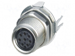 Connector: M8 | female | PIN: 8 | 1.5A | 30V | IP67 | straight | shielded