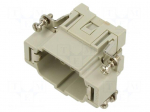 Connector: HDC | contact insert | male | CCE | PIN: 6 | 16A | 600V | 6+PE