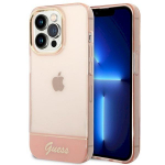 Guess GUHCP14XHGCOP Hardcase for iPhone 14 Pro Max 6,7" / pink translucent