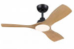 Griestu ventilators "Olas", 42 collas, 30 W + 24 W, melns un koks