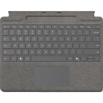 Microsoft Surface Pro Keyboard with Pen Storage (Platinum, DE Layout, for Surface Pro (11th Edition)/10 for Business/9/8)