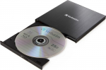 Verbatim External slimline Blu-ray Writer, Blu-ray burner&nbsp;(black, USB 3.1 Gen 1 (type-C))