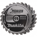 Makita circular saw blade EFFICUT B-62985-2, ? 165mm, 25 teeth, 2 pieces, 20mm bore, for cordless saws