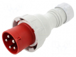 Connector: AC supply 3-phase | plug | male | power supply | 63A | IP67