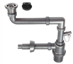 1-BOWL SINK SIPHON - WITH CLICK-CLACK PLUG 3.5'