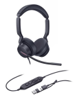 Juhtmega peakomplekt Yealink UH46 Dual UC USB-C/A USB Type-C / USB Type-A Black kontor/k&otilde;nekeskus