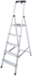 Drabina aluminiowa jednostronna Krause SAFETY 1x5 z p&oacute;łką 126337