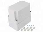 Enclosure: multipurpose | X: 75mm | Y: 125mm | Z: 120mm | MPC | light grey
