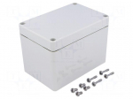 Enclosure: multipurpose | X: 80mm | Y: 120mm | Z: 85mm | EURONORD | grey