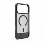 Back panel cover Evelatus Apple iPhone 18 Pro Max Rubber Coated MagSafe With Stand Case Smoke Grey