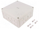 Enclosure: multipurpose | X: 180mm | Y: 182mm | Z: 90mm | TK PS | grey