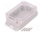 Enclosure: multipurpose | X: 70mm | Y: 105mm | Z: 40mm | polycarbonate
