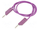 Test lead: single | 60VDC | 30VAC | 32A | Len: 1m | violet | MLN 100/2,5