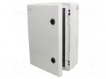 Enclosure: wall mounting | X: 252mm | Y: 352mm | Z: 142mm | ABS | grey