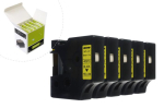 Ribbon JetWorld Replacement Dymo D1 Black on Yellow 9mm x 7m (5 pcs..) LM100 , LM120, LM150, LM160, LM200, LM210, LM210D, LM220, LM260, LM260P, LM260D, LM280, LM300, LM350, LM360D, LM420P, LM500TS (40918) (S0720730)