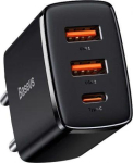 Adapter Baseus 30 W 2xUSB + USB-C QC3.0 PD3.0 BSU2897BLK