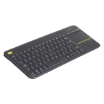 Computer keyboard Logitech  Logitech K400 Plus Keyboard with Trackpad  Wireless  NL  380 g  USB port  Black
