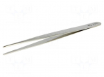 Tweezers | Tweezers len: 140mm | Blades: straight,elongated
