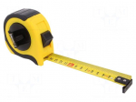 Measuring tape | L: 15m | Width: 25mm | Enclos.mat: ABS,elastolan
