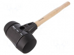 Hammer | 409mm | W: 185mm | 3136g | Size: 80mm | round | caoutchouc